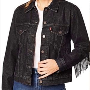 🩸LEVIS Fringe Ex-boyfriend Trucker Jean Jacket